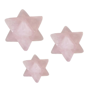 Estrellas Merkaba de Cuarzo Rosa a Precio de Fábrica, Decoración Feng Shui para el Hogar, Meditación, Piedra Metafísica Inspiradora para Terapia - Product Image 2