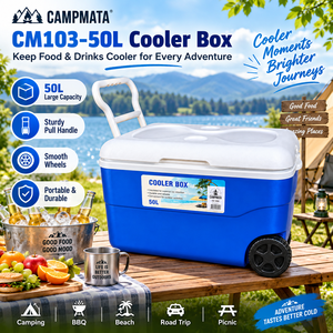 Nevera Portátil Grande de 50L con Ruedas para Bebidas, Alimentos, Camping, Pesca y Picnic, Nevera Exterior de 50L con Ruedas y Asa - Product Image 4