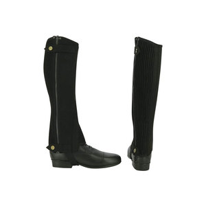 Leather <b>Riding</b> <b>Chaps</b> With Zipper And Button Closure For Horse Riders - Product Image 1