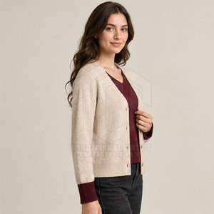 Ensembles Jumeaux Haut de Gamme Tendance pour Femme – Tenues Assorties Élégantes Hiver, Couleur Unie, Décontractées, 100% Coton/Laine, Finition Douce, Fournisseur Élégant - Product Image 4