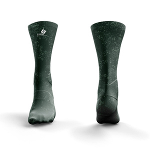 Printed Men's Crew Length Knitted Sports <b>Socks</b> with Standard Thickness Spandex/Nylon/Cotton Blend Quick Dry Anti Bacterial - Product Image 6
