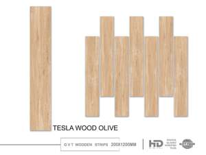 กระเบื้องพอร์ซเลนเคลือบดิจิตอลแบบวิทริฟายด์ ขนาด 20x120 ซม. สำหรับปูพื้นและผนังอาคาร - Product Image 3