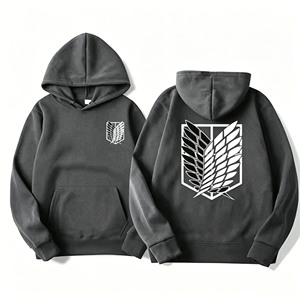 Sudadera con Capucha Attack Titan Survey Corps para Hombre y Mujer, Sudadera con Capucha Transpirable de Forro Polar con Estampado Wings Freedom, Ropa Casual de Invierno con Bolsillo - Product Image 4
