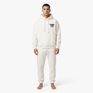 Ensemble survêtement jogging homme personnalisé avec logo, sweat-shirt en coton, streetwear, vêtements décontractés, fabricant de vêtements - Product Image 5