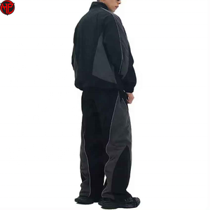 Adjustable Fit Jacket and <b>Pants</b> Set Windproof Nylon Windbreaker Tracksuits for Men Custom Sweatsuits Unisex Sets with Logo - Product Image 4