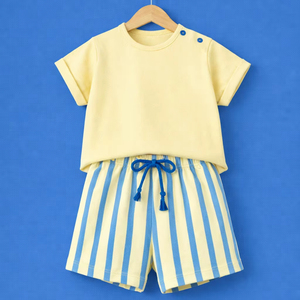 100% Bamboo Baby Boys Top and Bottom Set Customized Ultra Soft Breathable <b>Skin</b> Friendly Eco Friendly Infant Outfit - Product Image 1