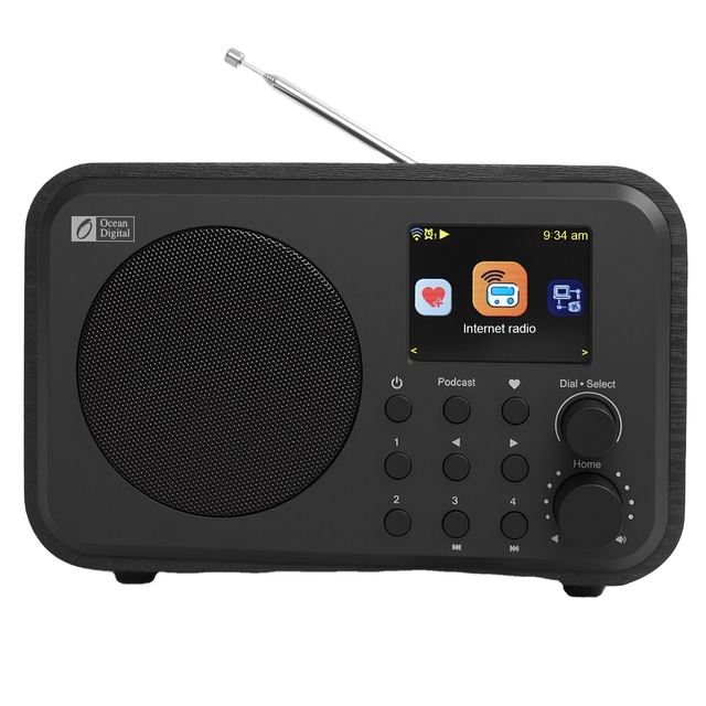High Quality Portable Home Radio with DAB technology LCD Display Clock Built-In Speaker Rechargeable Battery