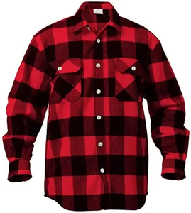 Heavyweight 100% Cotton <b>Flannel</b> Shirt Streetwear <b>Overshirt</b> Custom Branding Wholesale Apparel Factory Quick Dry Breathable <b>Men's</b> - Product Image 3