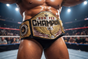 Cinturón de Campeonato de Lucha en Parejas - Ronpex International RI-2605, Personalizado, de Latón y Cuero, Equipo de Entrenamiento de Artes Marciales Suaves - Product Image 6