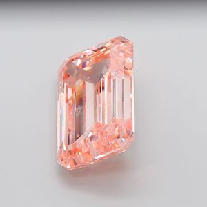 Diamante Cultivado en Laboratorio CVD de 15 Quilates, Corte Esmeralda, Rosa Intenso Fantasía, VS1, Certificado IGI JK306, Creación JK, Joyería - Product Image 2