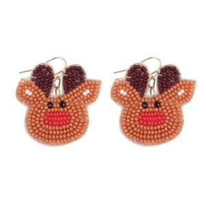 Elegant Handmade Embroidery Earrings with Detailed Beadwork for Women Traditional Dress Party and <b>Wedding</b> <b>Accessories</b> - Product Image 1