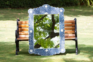 กรอบกระจกห้องน้ำแบบฝังลายกระดูกในห้องน้ำดีไซน์ทันสมัยมีสไตล์โดย United Trade World ช่วยเพิ่มการตกแต่งผนังห้องนั่งเล่น - Product Image 2