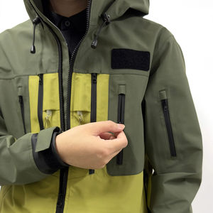 Men UPF 50 Waterproof Breathable Fishing <b>Wading</b> Hooded Outdoor Rain Coat Quick Dry Hunting <b>Jacket</b> with Front Logo - Product Image 3