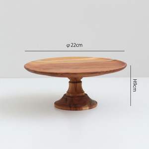 Soporte de madera estilo rústico de gran calidad a precio razonable para pastel de boda, mesa de postres y encimera de cocina. - Product Image 6