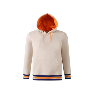 Sudadera con Capucha Personalizada de la Universidad de Lincoln, Sudadera Universitaria con Contraste de Color Neutro y Aplique de Logotipo Personalizado para Hombre - Product Image 1