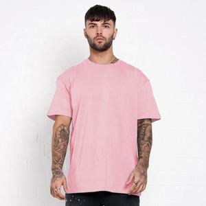 Nouvelle tendance pour hommes T-shirt oversize en coton à épaules tombantes T-shirt blanc épais et uni pour vêtements de rue pour hommes - Product Image 4
