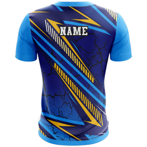 High Quality Custom Sublimation Transfer Printing Men's <b>Polyester</b>/Cotton Jersey Fabric O-Neck T-shirt Quick Dry Breathable - Product Image 3