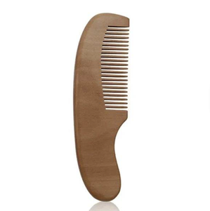 Peigne en bois naturel sculpté en bois de pêche, antistatique, pour massage et soins de santé, brosses à cheveux de haute qualité - Product Image 6