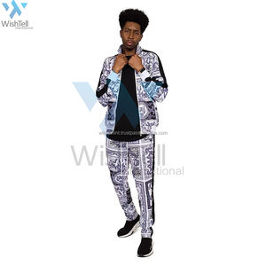 Fall Winter <b>Men</b> Plain High Quality Custom Logo Tracksuits Casual Two Piece <b>Crop</b> Top Hoodies <b>Pants</b> Set Fleece - Product Image 4