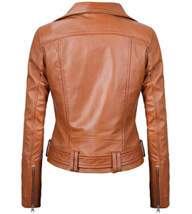 Chaquetas de cuero de moda para mujer, cómodas para uso diario, chaquetas de cuero para mujer de corte ajustado, diseño moderno, chaquetas de cuero para mujer. - Product Image 3