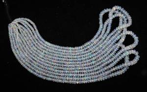 ลูกปัดโอปอลเอธิโอเปียธรรมชาติแบบเรียบเงา ลูกปัดโอปอลไฟแบบรอนเดลล์ ขนาด 3-5 มม. ลูกปัดโอปอลเรียบ 16 นิ้ว สำหรับทำเครื่องประดับ - Product Image 5