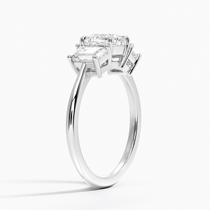 Anillo BOJ 0119 con Corte Cojín, Plata 925, Anillo Solitario de Lujo con Engaste de Garras, Diamante de 2ct, Color D, VVS1, Moissanita, Certificado GRA - Product Image 2