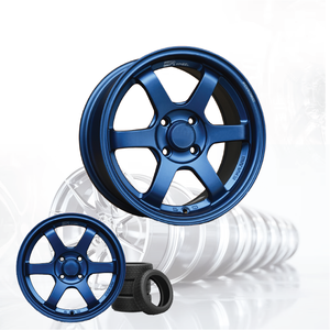 ล้อแม็กซ์รถยนต์อลูมิเนียมอัลลอย 3R สีน้ำเงินด้าน JDM VOLK ขนาด 15 นิ้ว 4 รู 100 04115-V27 - Product Image 3