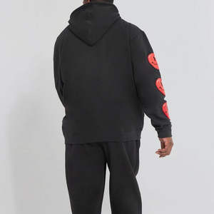 Hoodies personnalisés tendance avec impression en relief, en coton mélangé, basiques, légers, faciles à porter, respirants, meilleur matériau, hoodies pour hommes - Product Image 3