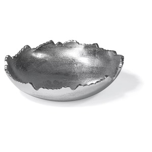 Gold Plated Dual Layered Floral Decorative <b>Tray</b> Modern Plant Design Irregular Single Piece - Product Image 4