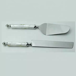 Set de couverts faits main en acier inoxydable, mère de la perle, cuillère, couteau, couverts faits main, bon marché - Product Image 2