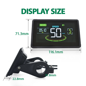 Ordinateur de vélo filaire avec écran LCD étanche USB rechargeable, idéal pour suivre la distance parcourue et le temps de conduite sur EBike - Product Image 2