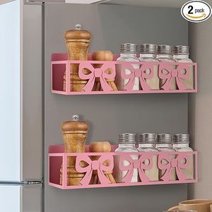 Set di 2 Portaspezie Magnetici per Frigorifero, Cestello in Metallo, Organizzatore per Cucina e Casa - Product Image 4