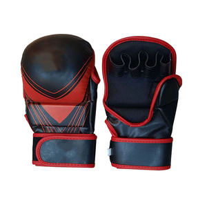 ถุงมือหนัง MMA แบบปรับแต่งได้ พร้อมคุณสมบัติระบายความชื้นและสายรัดแบบ Hook & Loop - ออกแบบอุปกรณ์ฝึกซ้อมของคุณเองสำหรับการชกมวยและเตะ - Product Image 1