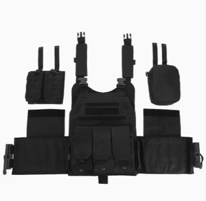 Chaleco Táctico TRIBON SPORTS TS-TV-010 de Nailon Negro con Bolsillos Utilitarios, Cierre de Cremallera y Correa de Hombro Desmontable, Mochila de Caza - Product Image 1
