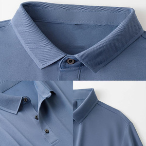 Polo de Manga Corta Personalizado con Logotipo, Color Hielo, Nylon Sin Costuras, Transpirable, para Hombre, Verano - Product Image 1