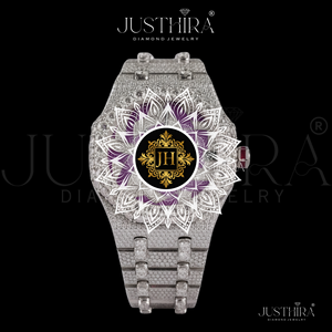 Premium Quality Moissanite <b>Diamond</b> Quartz <b>Watch</b> Women Slim Crystal Dial Stainless Steel <b>Watch</b> Available For Sale - Product Image 2
