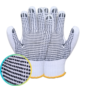 Guantes DE SEGURIDAD antiestáticos y antiimpacto óptimos, guantes de algodón con puntos de PVC para protección industrial de manos en Indonesia - Product Image 2