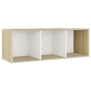 3 pezzi bianco e Sonoma rovere TV Set legno ingegnerizzato per soggiorno - Product Image 6