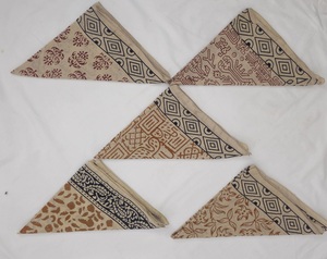 Wholesale Hand Block Print Bandana Cotton Handmade Bandana Indian Scarf Boho Head Scarf <b>Neckerchief</b> Bulk Bandanas Festival Gift - Product Image 3