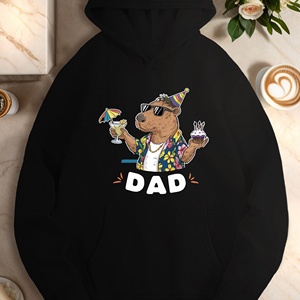 เสื้อมีฮู้ดลำลองของผู้หญิง Capybara ฉลองวันเกิด - Product Image 1