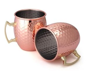 Vintage Copper Moscow Mule <b>Mugs</b> Designed For Refreshing Drink Service Ideal For Kitchen Bar And Home Entertaining - Product Image 5