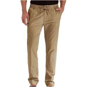 Pantalones de hombre lavados, elegantes, de corte ajustado, tela suave y cómoda para uso diario, proveedor con servicio OEM. - Product Image 1