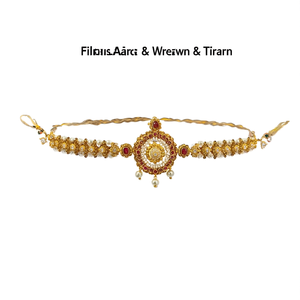 Floral Maang Tikka Crown Tiara - Product Image 2