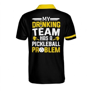 T-shirt de sport d'été unisexe à manches courtes pour pickleball, imprimé par sublimation personnalisée, séchage rapide, avec col - Product Image 6