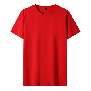 Men's <b>White</b> Short Sleeve O-Neck T-Shirt 100% Cotton Jersey Regular Fit Casual Solid Color Knitted <b>Plain</b> Dyed Blank Design - Product Image 4