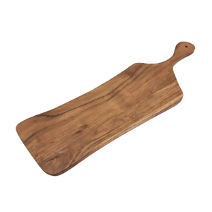 Planches à découper rectangulaires en bois d'acacia, style émail antique, faciles à saisir, pour la cuisine, fruits, légumes, fromages. - Product Image 3