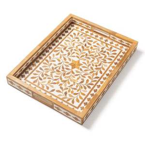 ALTAMASH CRAFT Plato Rectangular de Nácar Azul de Lujo, Hecho a Mano y Personalizado, Apto para Microondas, Decorativo para Bodas, Gran Venta - Product Image 4