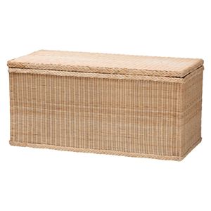 Handmade Large Rattan <b>Storage</b> <b>Trunk</b> with Lid Natural <b>Wicker</b> <b>Storage</b> Box for Home Decor Handwoven <b>Wicker</b> Chest for Living - Product Image 1