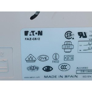 Disjoncteur miniature Eaton FAZ-C6/2 d'occasion – Pièces détachées d'équipement semi-conducteur de la génération précédente - Product Image 5