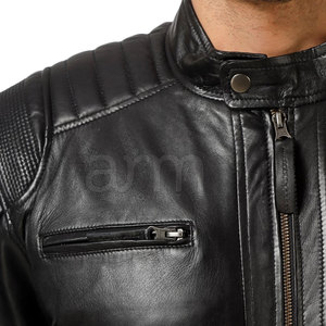 Breathable <b>Lightweight</b> Comfortable <b>Men</b> Winter <b>Jacket</b> Casual Wear Top Selling Reasonable Price <b>Men</b> Leather <b>Jacket</b> - Product Image 5